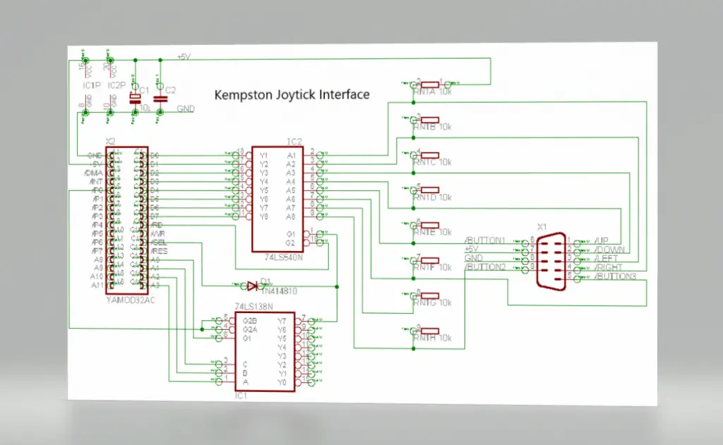 ZX Spectrum Joystick Interface Schematic