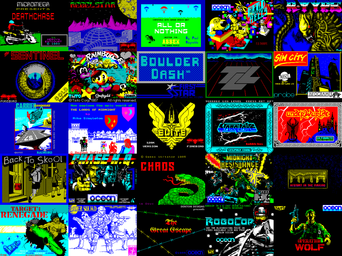 The ZX Spectrum Color Palette, Resolution and Attributes