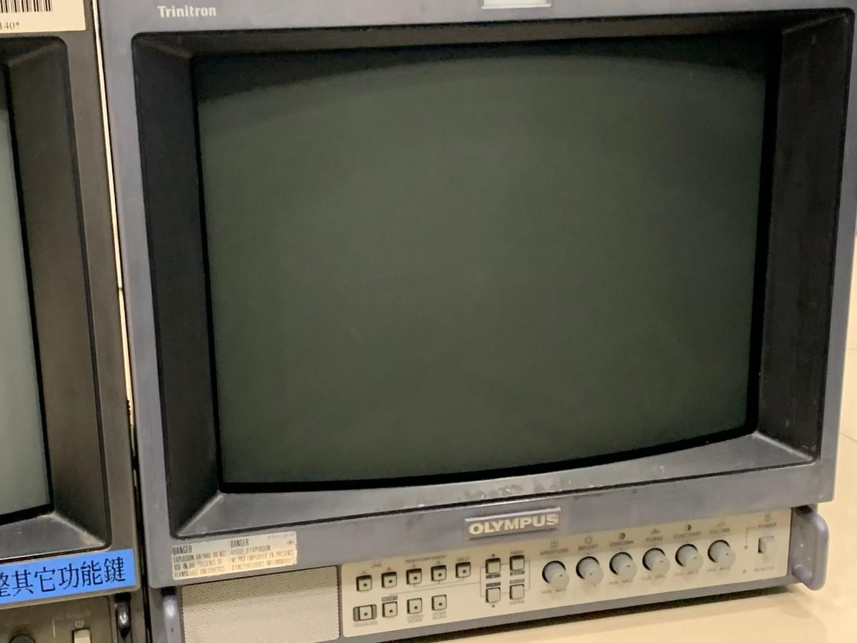PVM monitor close-up
