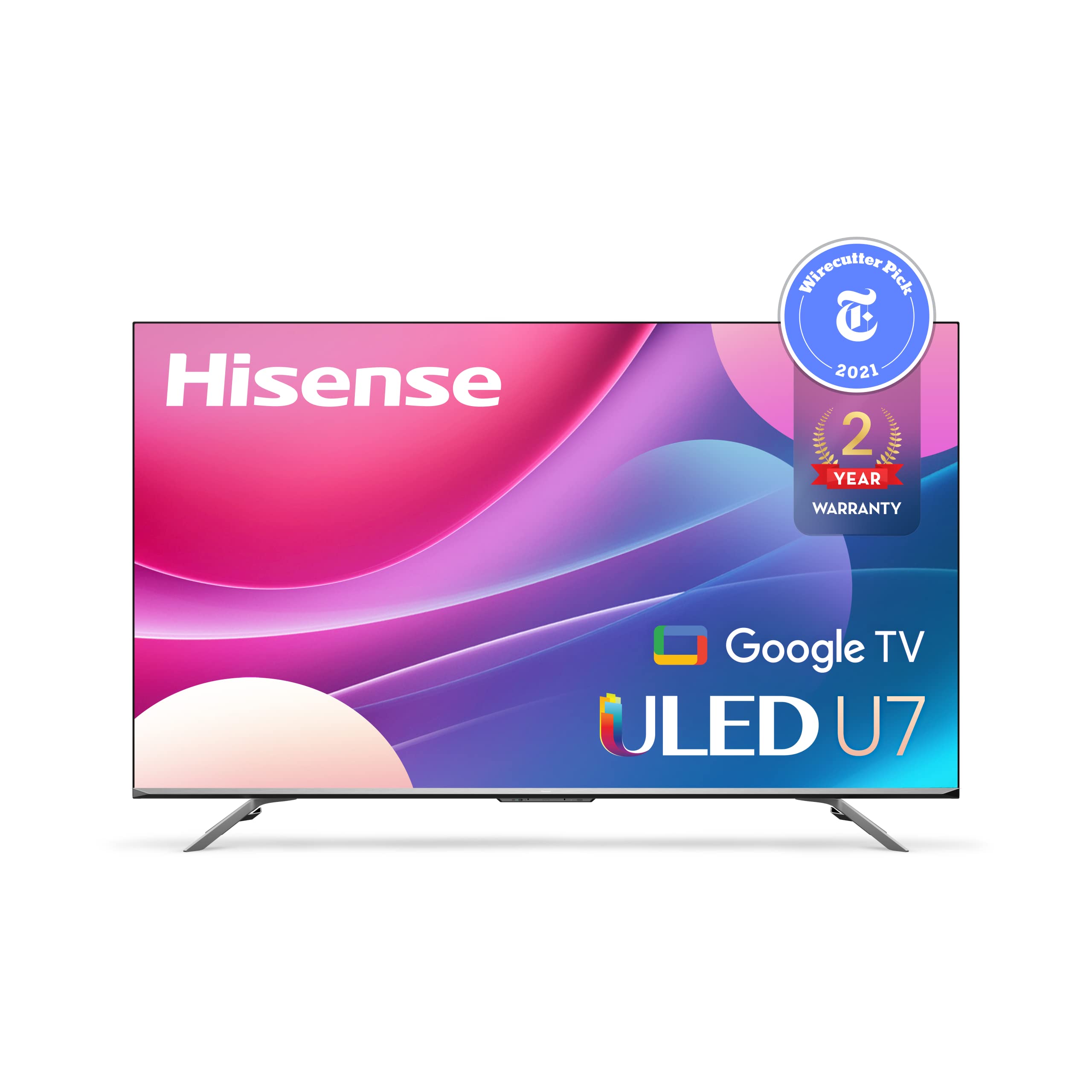 Hisense ULED Premium U7H QLED Series 75-inch Class Quantum Dot Google 4K Smart TV (75U7H, 2022 Model) 75-Inch Smart TV