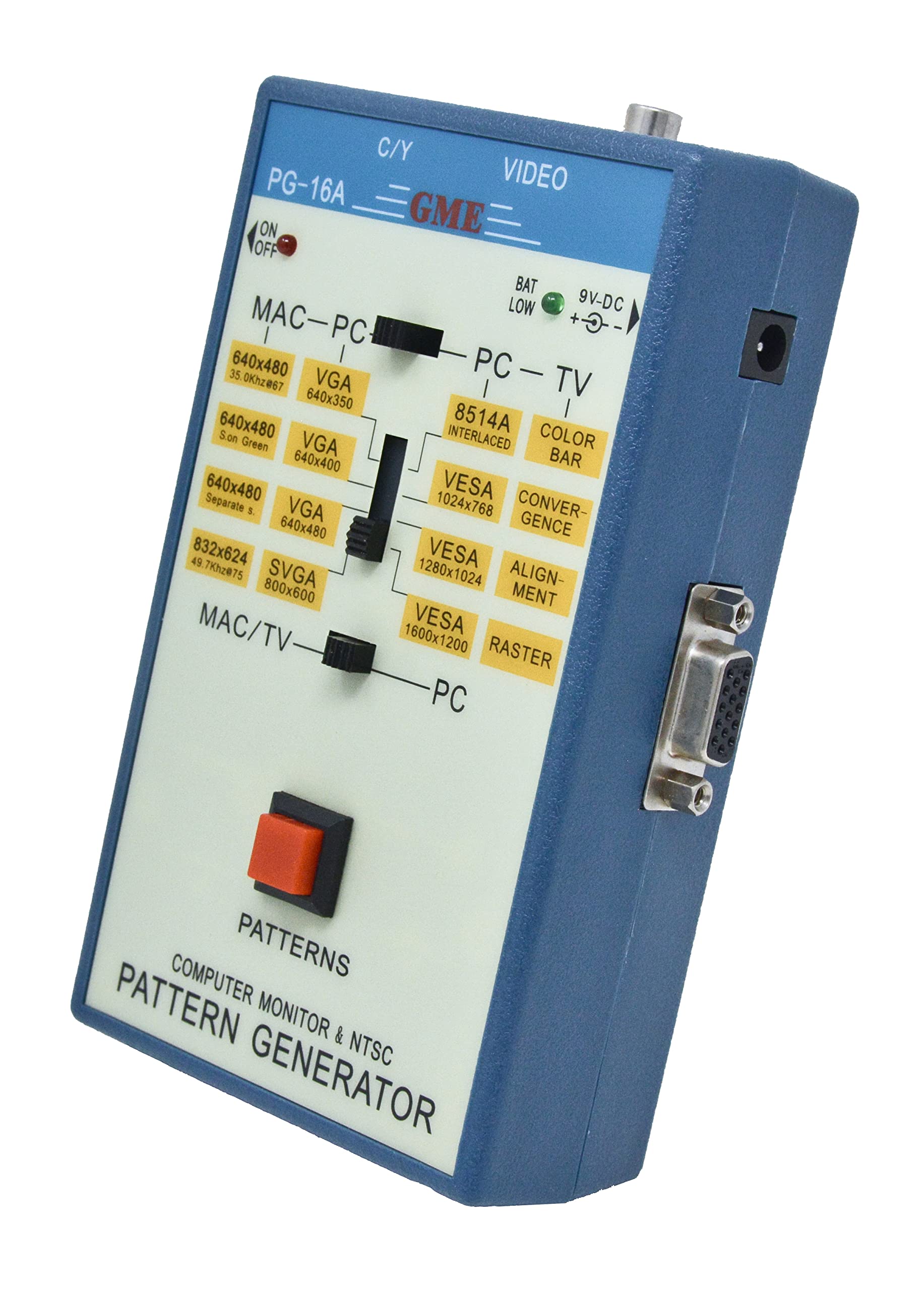 GME PG-16A Portable Video Test Pattern Generator